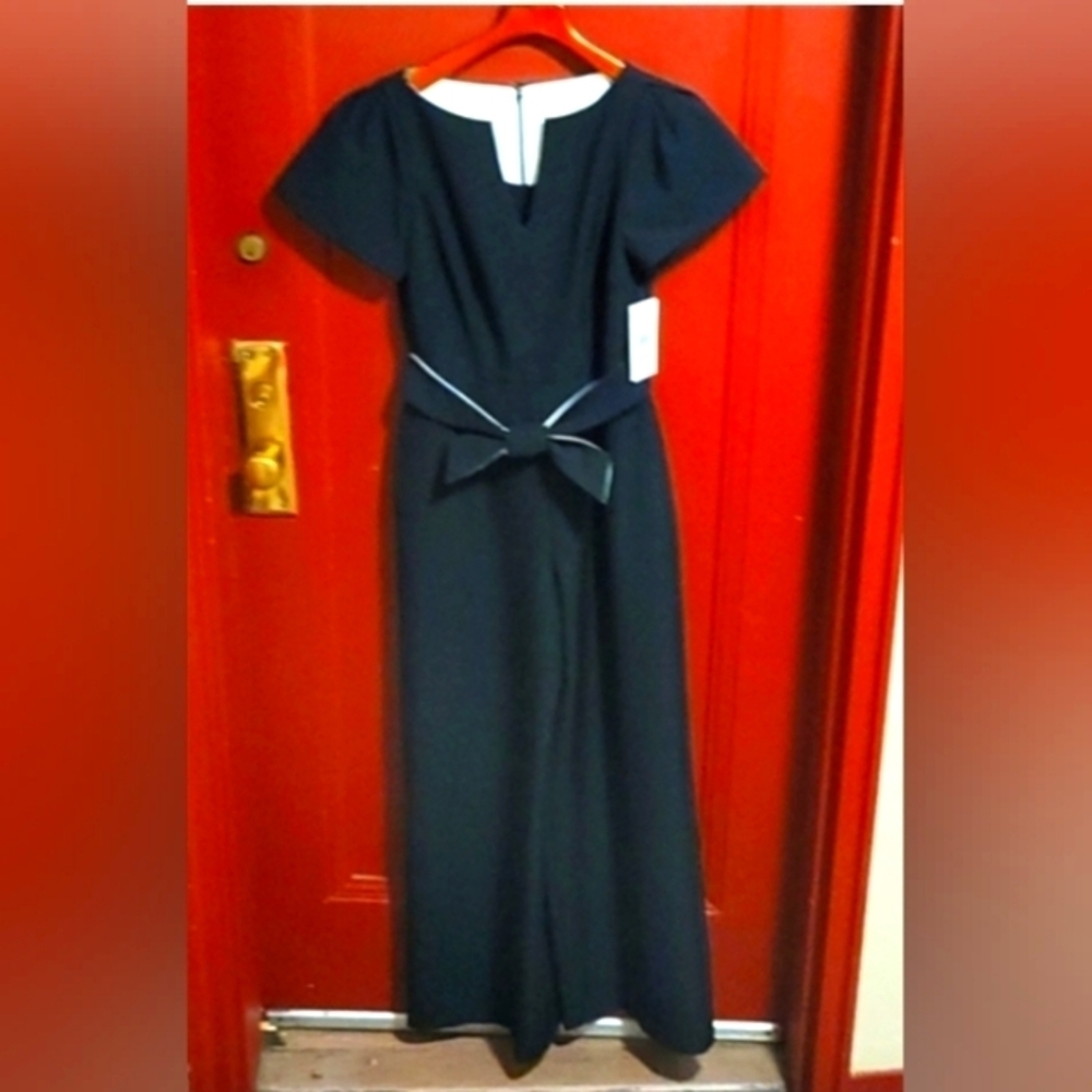 HARPER ROSE FLARE LEG pantsuit with sash, SZ 12 NWT